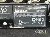 Sony DVW-M2000P Digital Betacam Videocassette Recorder, Multi-Format, 4-Ch Audio, SDI I/O - 2