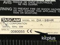 TASCAM DA-98HR Digital Multitrack Recorder, 8-Track, 24-Bit, 192kHz, Serial No. 0080055 - 2