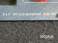 Datavideo TLM-702 2x 7" TFT LCD Dual Rackmount Video Monitor, Composite In/Out, SN 00216781 - 3