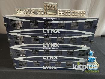 4 x LYNX Technik Series 5000 Modular Frame w/ CWDM Fiber, Frame Sync, Audio & Video Modules