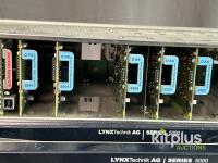 4 x LYNX Technik Series 5000 Modular Frame w/ CWDM Fiber, Frame Sync, Audio & Video Modules - 5