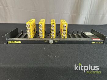 LYNX Technik yellobrik DVD 1817 4x 3Gbit SDI Reclocking Distribution Amplifiers w/ Rackmount Frame