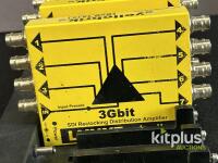 LYNX Technik yellobrik DVD 1817 4x 3Gbit SDI Reclocking Distribution Amplifiers w/ Rackmount Frame - 5