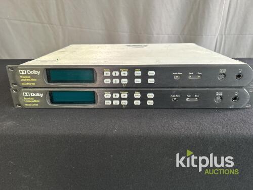 Dolby LM100 Broadcast Loudness Meter, Dual XLR/RCA Inputs & Outputs, 1U Rack, RS-232/RS-485