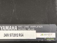 Yamaha MLA8 8-Channel Rackmount Microphone Line Amplifier (Mic Preamp) - 2