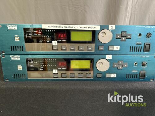 Yamaha DME24N Digital Mixing Engine with 8 Analog I/O, Expansion Slot, and Network Control