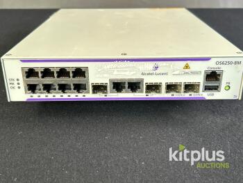 Alcatel-Lucent OS6250-8M Managed Ethernet Switch, 8x10/100Base-T, 2xCombo Gigabit SFP, 2xGigabit SFP