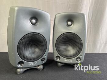 Genelec 8030A Bi-Amplified Studio Monitors, 5" Woofer, 3/4" Tweeter, 55Hz-21kHz Frequency Response