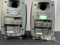 Genelec 8030A Bi-Amplified Studio Monitors, 5" Woofer, 3/4" Tweeter, 55Hz-21kHz Frequency Response - 4