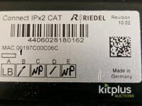 Riedel RCP-1012 Intercom Panel + Connect IPx2 CAT Interface, 12-Key, Artist System, SN 100327/100421 - 2