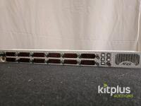Riedel RCP-1012 Intercom Panel + Connect IPx2 CAT Interface, 12-Key, Artist System, SN 100327/100421 - 7