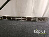 Riedel RCP-1012 Intercom Panel + Connect IPx2 CAT Interface, 12-Key, Artist System, SN 100327/100421 - 11