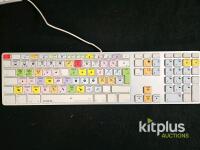 3 x Apple A1243 USB Keyboards with Final Cut Pro Shortcut Overlays, Numeric Keypad, Set of 3 - 2
