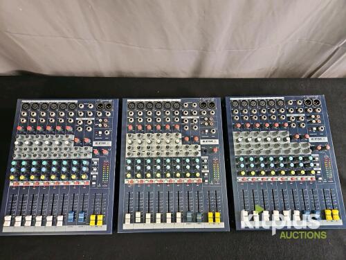Soundcraft EPM6 Analog Audio Mixing Console, 6 Mono & 2 Stereo Channels, 3-Band EQ, 2 Aux Sends