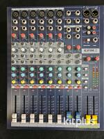 Soundcraft EPM6 Analog Audio Mixing Console, 6 Mono & 2 Stereo Channels, 3-Band EQ, 2 Aux Sends - 6