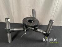 Cardellini Tri-Hat Camera Mount &ndash; Mitchell Base, Adjustable Legs, Steel/Aluminum, USA Made