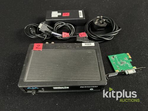 AJA Io Express External Video Capture Device with PCIe Card and Accessories
