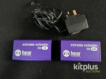 Hear Technologies Extreme Extender ADAT Optical Over Cat5 Kit, 500ft Range, Dual Output, 9VDC