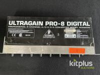 Behringer ADA8000 Ultragain PRO-8 Digital 8-Channel ADAT A/D D/A Converter, XLR/TRS, Phantom Power - 3