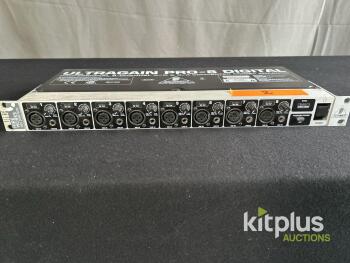 Behringer ADA8000 ULTRAGAIN PRO-8 DIGITAL 8-Channel ADAT A/D D/A Converter, XLR, 48V Phantom, S/N S0902382187