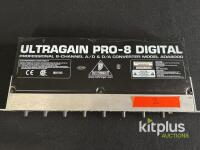 Behringer ADA8000 ULTRAGAIN PRO-8 DIGITAL 8-Channel ADAT A/D D/A Converter, XLR, 48V Phantom, S/N S0902382187 - 3