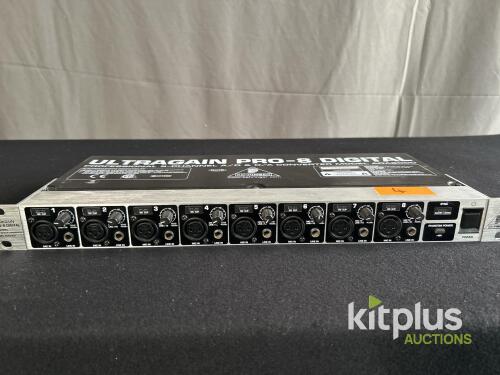 Behringer ADA8000 8-Channel A/D & D/A Converter, 24-bit, ADAT I/O, 1U Rackmount