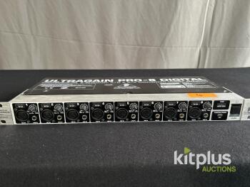 Behringer ADA8000 8-Channel A/D & D/A Converter, 24-bit, ADAT I/O, 1U Rackmount
