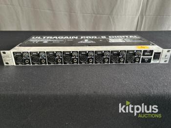Behringer ADA8000 ULTRAGAIN PRO-8 DIGITAL 8-Channel Mic Preamp & ADAT Converter S/N X0608772187