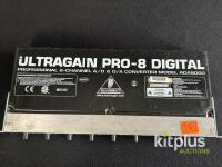 Behringer ADA8000 ULTRAGAIN PRO-8 DIGITAL 8-Channel Mic Preamp & ADAT Converter S/N X0608772187 - 3