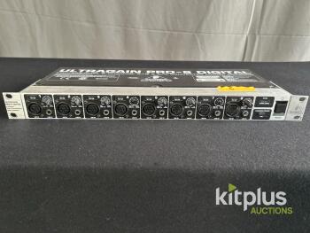 Behringer ULTRAGAIN PRO-8 DIGITAL ADA8000, 8-Channel A/D D/A Converter with IMP Preamps