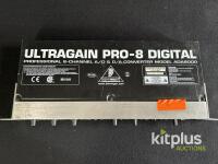 Behringer ULTRAGAIN PRO-8 DIGITAL ADA8000, 8-Channel A/D D/A Converter with IMP Preamps - 3