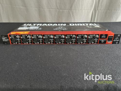 Behringer ADA8200 Ultragain Digital 8x8 ADAT Audio Interface, Midas Preamps, SN: S1500775ATL