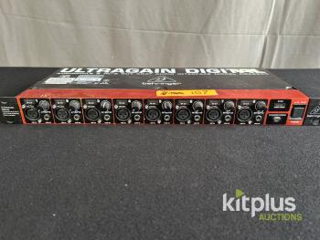 Behringer ULTRAGAIN DIGITAL ADA8200 - 8 In/8 Out ADAT Audio Interface with Midas Preamps