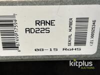 Rane AD22S Audio Delay Processor, Dual-Channel, 2.00&ndash;999.99 ms Delay Range, 24-Bit Processing - 2