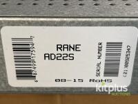 Rane AD22S Dual Channel Rackmount Audio Delay, XLR I/O, Programmable Presets, 1U - 2