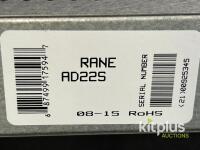 Rane AD22S Dual-Channel Audio Delay Processor, 1U Rackmount, XLR, Serial 2100925345 - 2