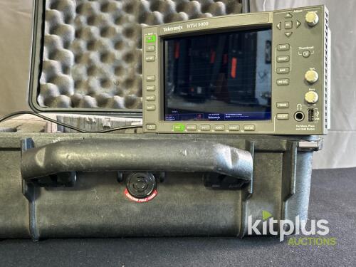 Tektronix WFM5000 Portable SDI Waveform Monitor, 6.5" LCD, Dual SDI, Peli 1450 Case, SN C042860