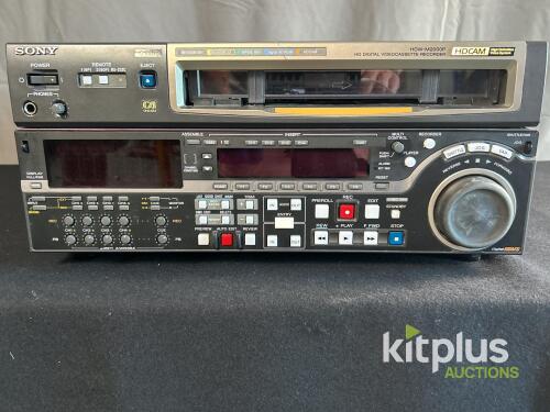 Sony HDW-M2000P HDCAM HD Digital Videocassette Recorder, Multi-Format, 4-Ch Audio, Case, #49845