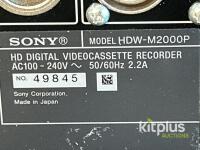 Sony HDW-M2000P HDCAM HD Digital Videocassette Recorder, Multi-Format, 4-Ch Audio, Case, #49845 - 2