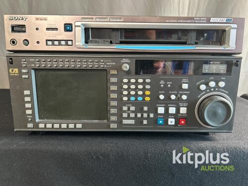 Sony SRW-5800 HDCAM-SR Digital Videocassette Recorder, 1080p, 12-Channel Audio, Serial 12582