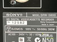 Sony SRW-5800 HDCAM-SR Digital Videocassette Recorder, 1080p, 12-Channel Audio, Serial 12582 - 2