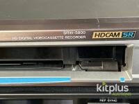 Sony SRW-5800 HDCAM-SR Digital Videocassette Recorder, 1080p, 12-Channel Audio, Serial 12582 - 4