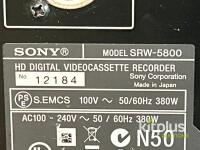 Sony SRW-5800 HD Digital Videocassette Recorder, HDCAM-SR Format, 155 min Recording Time, 66.1 lbs - 2