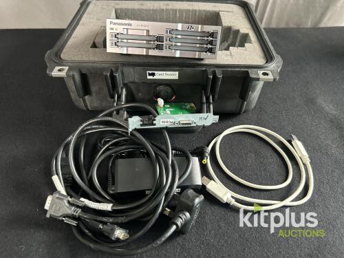 Panasonic AJ-PCD10E P2 Card Reader, 5 Slots, USB 2.0/FireWire, Pelican Case, Serial D5TBA0236