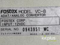 Fostex VC-8 8-Channel ADAT/Analog Converter, 20-bit, S/PDIF & Optical I/O, 12V DC, SN: 0943951WC - 2