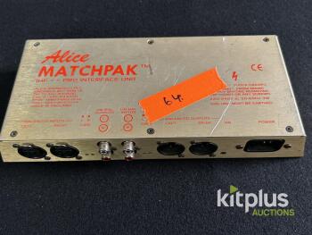 Alice Soundtech MATCHPAK IHF to Pro Interface Unit, Serial No. 11289, Made in England