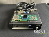 Quantum LTO-5 External Tape Drive SAS, ATTO PCIe HBA, Cable, Case, 1.5TB/3.0TB, SN WTWA418