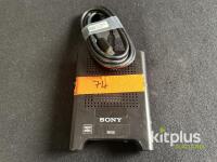 Sony SBAC-US30 SxS Card Reader/Writer, USB 3.0, 440 MB/s, Serial No. 0112877