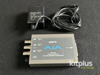 AJA HD10AM Dual Rate HD/SD SDI 8-Channel AES Audio Embedder/Disembedder with Power Supply