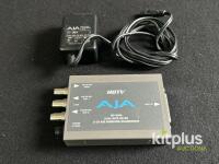 AJA HD10AM Dual Rate HD/SD SDI 8-Channel AES Audio Embedder/Disembedder with Power Supply